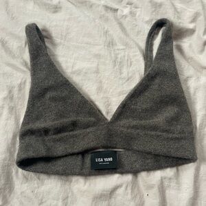 Lisa Yang 100% cashmere Capucine bralette
